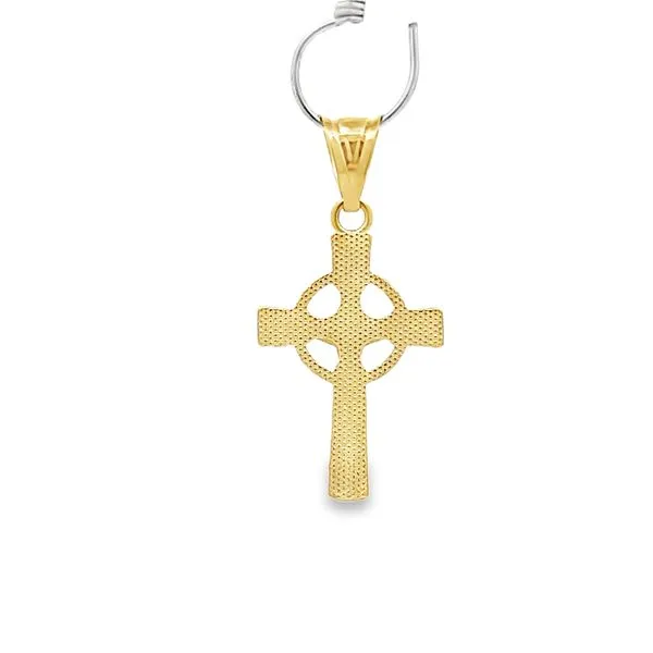 14 Karat Yellow Gold Small Crucifix Cross Image 3 Arezzo Jewelers Elmwood Park, IL