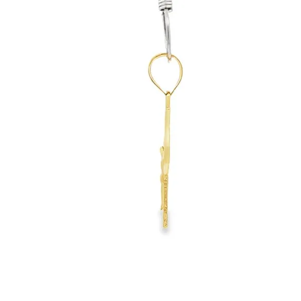 14 Karat Yellow Gold Small Crucifix Cross Image 4 Arezzo Jewelers Elmwood Park, IL