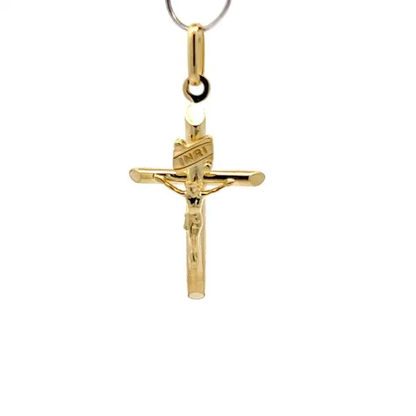 14K Yellow Gold Crucifix Cross Arezzo Jewelers Elmwood Park, IL