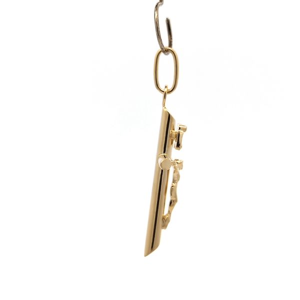 14K Yellow Gold Crucifix Cross Pendant Image 4 Arezzo Jewelers Elmwood Park, IL