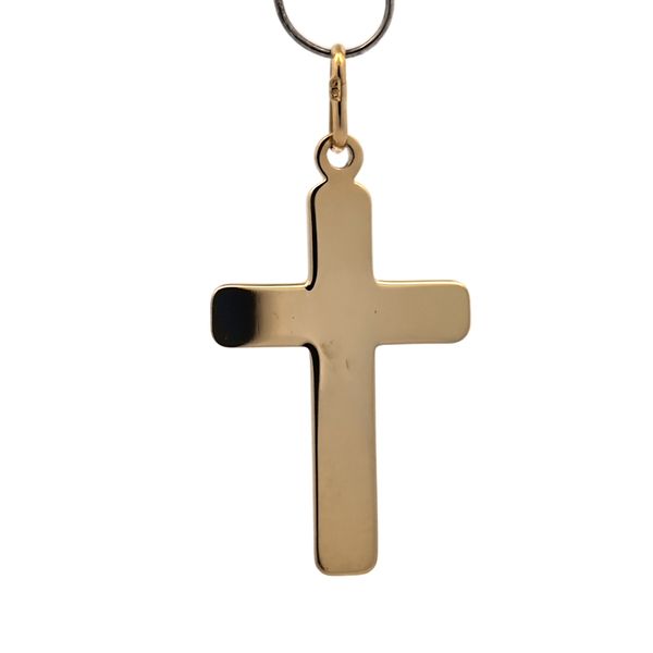 14K Two Tone Gold Crucifix Cross Pendant Image 4 Arezzo Jewelers Elmwood Park, IL