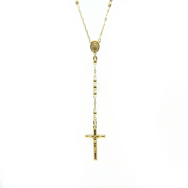 14k Yellow Gold Beaded Rosary Arezzo Jewelers Elmwood Park, IL