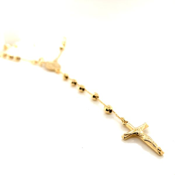 18k Yellow Gold Rosary Necklace Image 4 Arezzo Jewelers Elmwood Park, IL