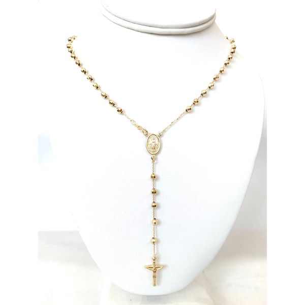 18k Yellow Gold Rosary Necklace Arezzo Jewelers Elmwood Park, IL