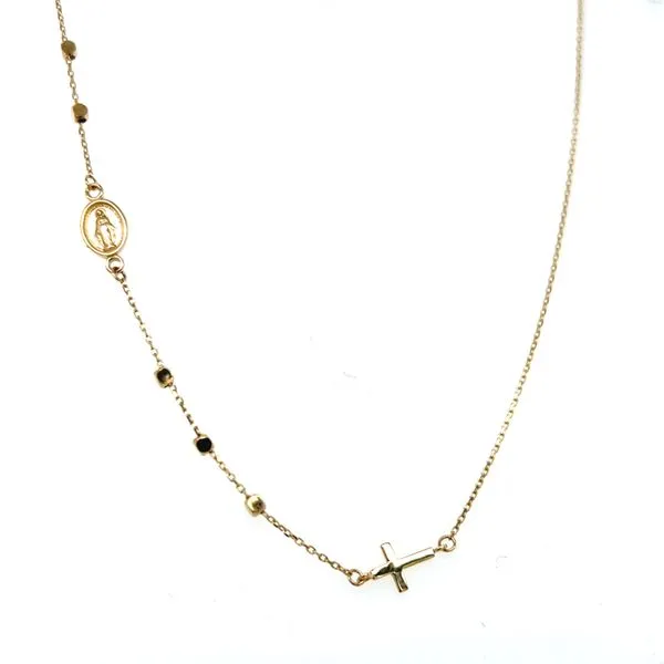 14k Yellow Gold Rpsary Necklace Arezzo Jewelers Elmwood Park, IL