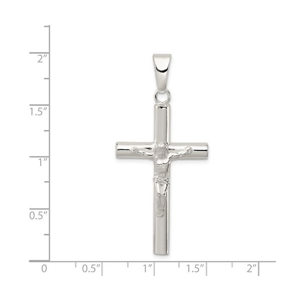 Sterling Silver Crucifix Cross Pendant Image 4 Arezzo Jewelers Elmwood Park, IL