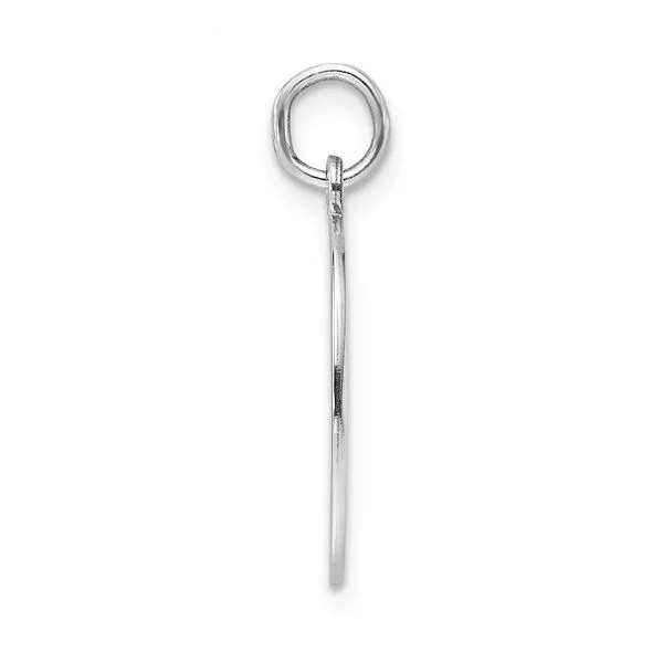 Sterling Silver Engraveable Oval Back Disc Charm Image 2 Arezzo Jewelers Elmwood Park, IL