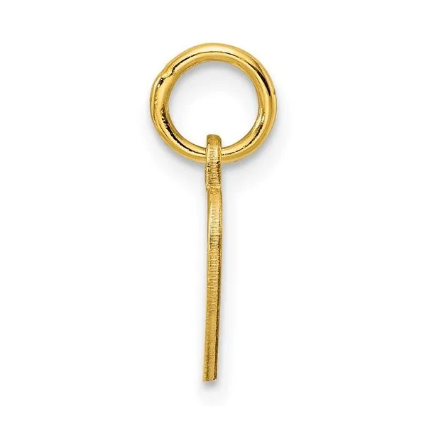 Petite Sterling Silver Gold Plated Engravable Heart Disc Charm Image 2 Arezzo Jewelers Elmwood Park, IL