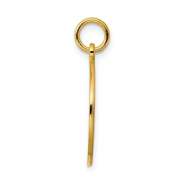 Customizable Sterling Silver Gold Plated Round Disc Charm Image 2 Arezzo Jewelers Elmwood Park, IL