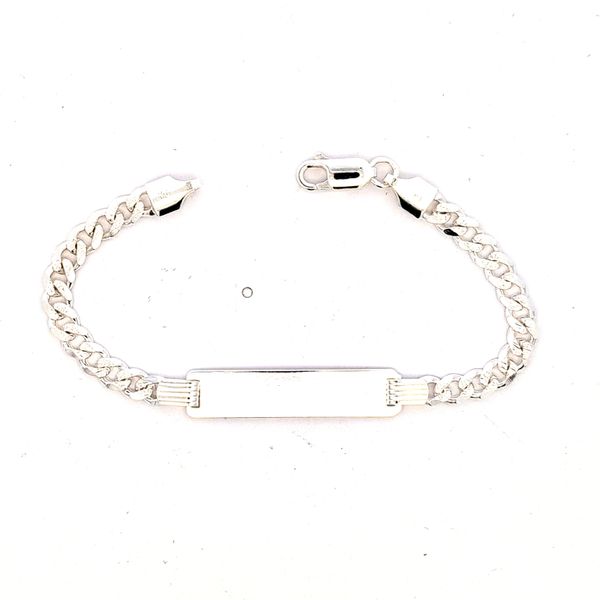 Sterling Silver Kid's ID Curb Link Bracelet Arezzo Jewelers Elmwood Park, IL