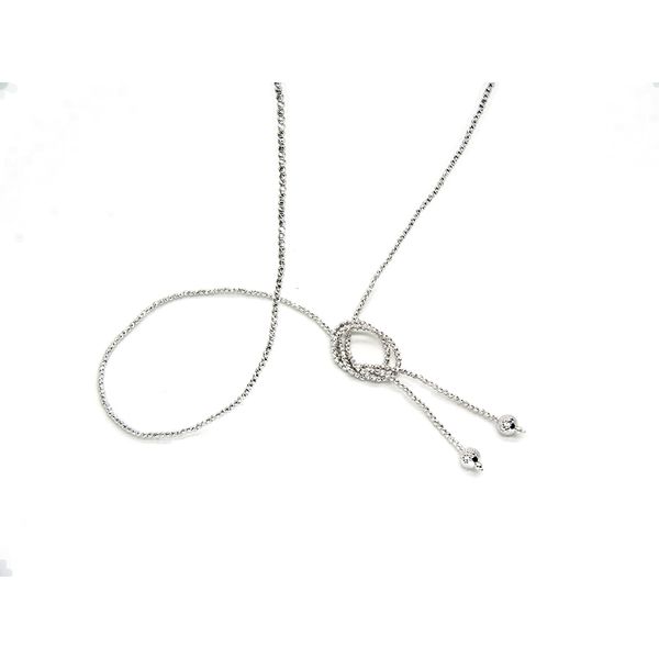 Sterling Silver Endless Lariat Necklace Image 2 Arezzo Jewelers Elmwood Park, IL
