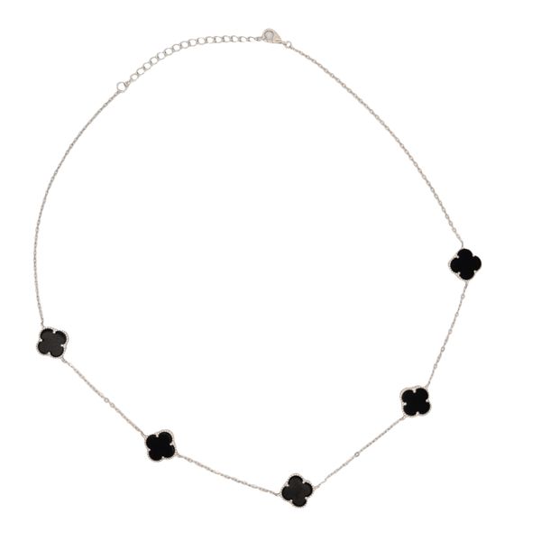 Silver Alhambra Five Motif Necklace Arezzo Jewelers Elmwood Park, IL