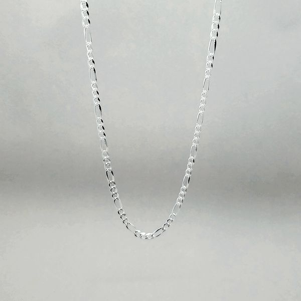 Silver 4mm Figaro Link Chain Arezzo Jewelers Elmwood Park, IL