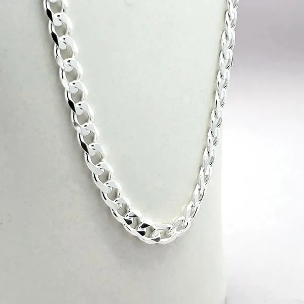 Sterling Silver 5.6mm Cuban Link Chain Image 3 Arezzo Jewelers Elmwood Park, IL