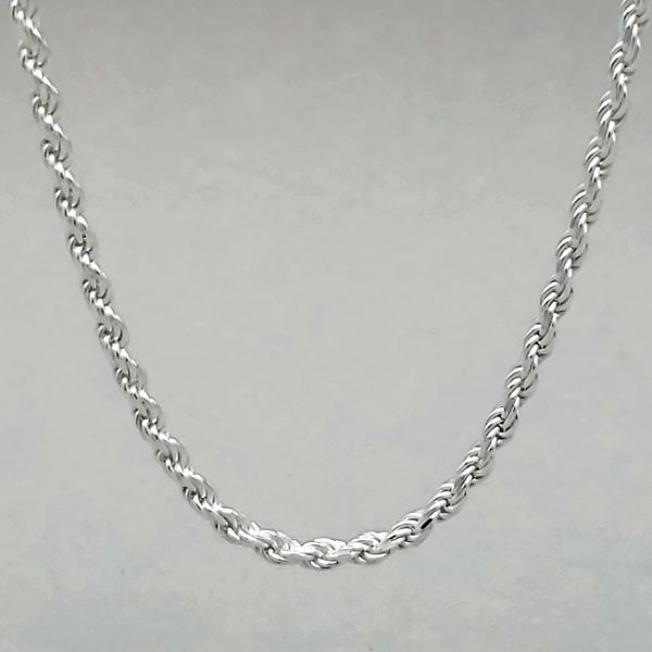 Sterling Silver 2mm Rope Link Chain Image 2 Arezzo Jewelers Elmwood Park, IL