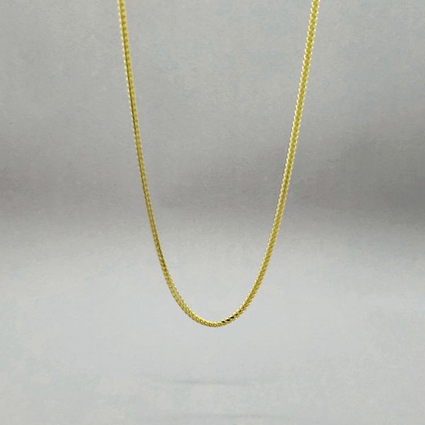 Sterling Silver 1.8mm Gold Plated Franco Chain Arezzo Jewelers Elmwood Park, IL