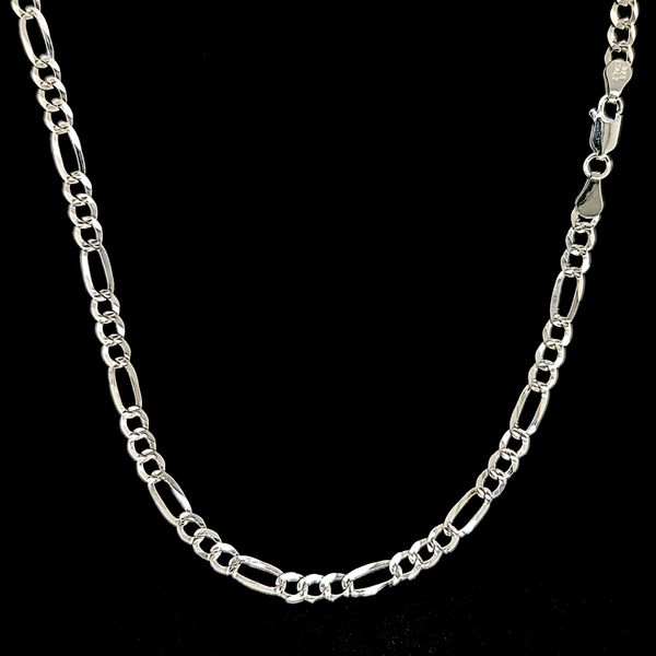 Sterling Silver 4.3mm Figaro Link Chain Arezzo Jewelers Elmwood Park, IL