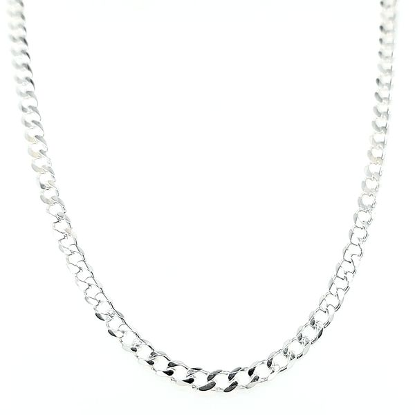 Silver Polished & Diamond Cut Cuban Chain Arezzo Jewelers Elmwood Park, IL