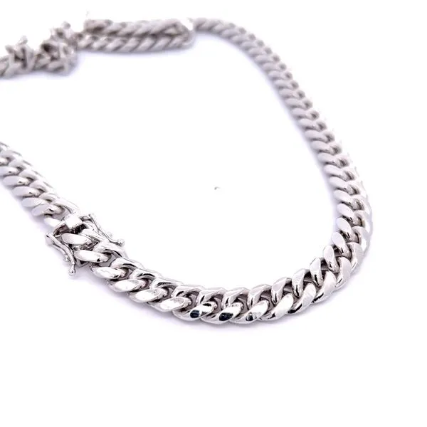 Sterling Silver 9mm Miami Cuban Link Chain Image 2 Arezzo Jewelers Elmwood Park, IL