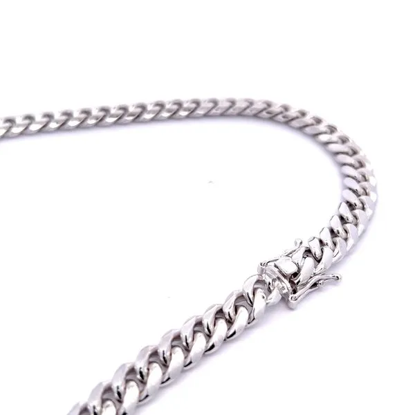 Sterling Silver 9mm Miami Cuban Link Chain Image 4 Arezzo Jewelers Elmwood Park, IL