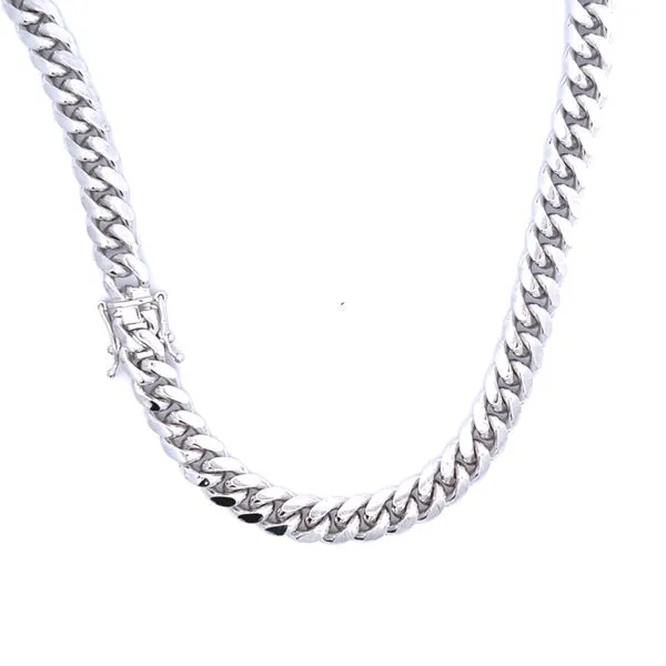 Sterling Silver 9mm Miami Cuban Link Chain Arezzo Jewelers Elmwood Park, IL