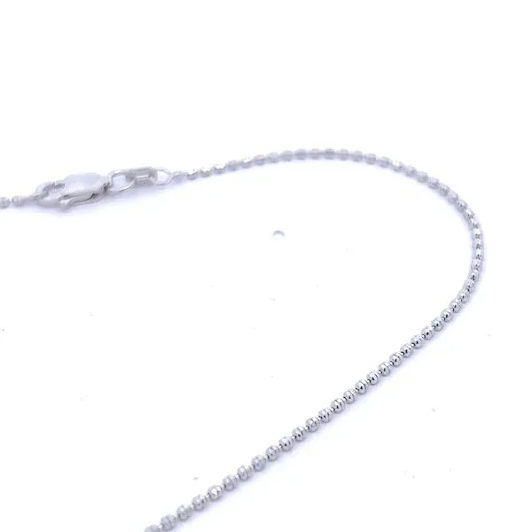 Sterling Silver 1.4mm Bead Link Chain Image 4 Arezzo Jewelers Elmwood Park, IL