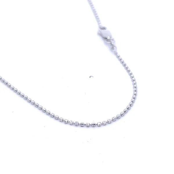 Sterling Silver 1.4mm Bead Link Chain Image 3 Arezzo Jewelers Elmwood Park, IL