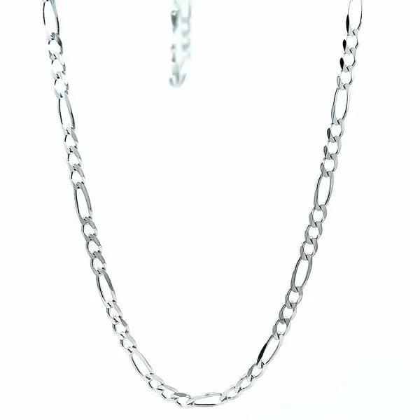 925 Sterling Silver 3.9mm Figaro Link Chain Arezzo Jewelers Elmwood Park, IL