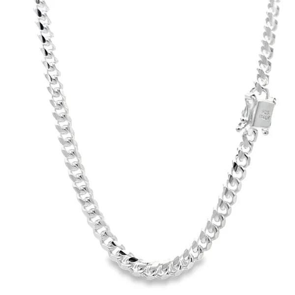 Sterling Silver 4.8mm Miami Cuban Link Chain Image 3 Arezzo Jewelers Elmwood Park, IL