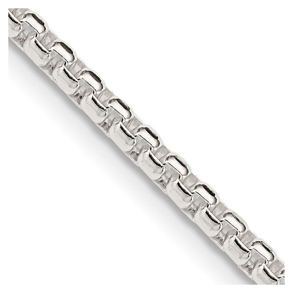 2.6mm Sterling Silver Rounded Box Chain Arezzo Jewelers Elmwood Park, IL