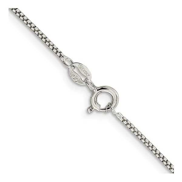 Sterling Silver 1.25mm Rounded Box Chain Image 2 Arezzo Jewelers Elmwood Park, IL