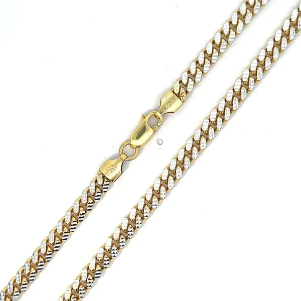 4.8mm Sterling Silver Reversible Diamond Cut Miami Cuban Link Chain Image 3 Arezzo Jewelers Elmwood, IL