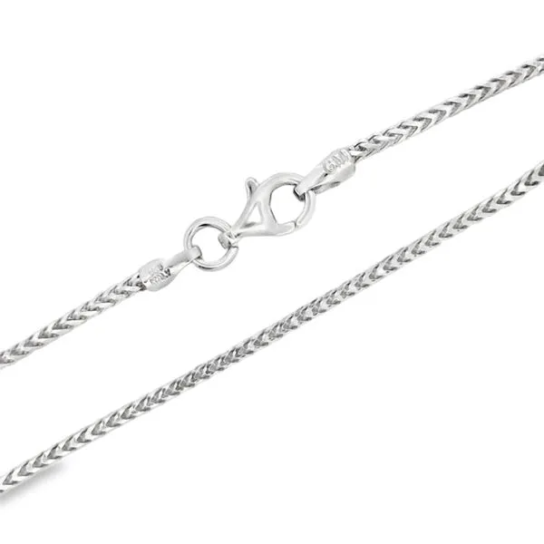 Sterling Silver 1.5mm Franco Link Pendant Chain Arezzo Jewelers Elmwood Park, IL