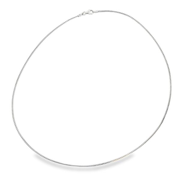 Sterling Silver 1.5mm Franco Link Pendant Chain Image 4 Arezzo Jewelers Elmwood Park, IL