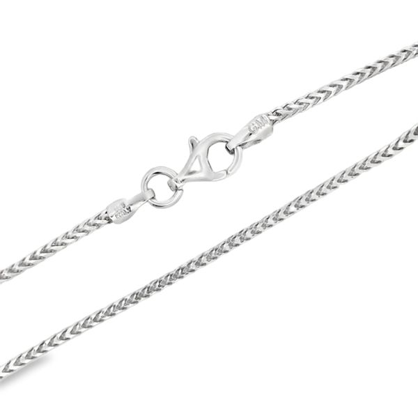 Sterling Silver 1.5mm Franco Link Pendant Chain Arezzo Jewelers Elmwood Park, IL