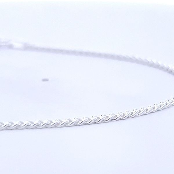 Sterling Silver 2mm Curb Link Chain Image 4 Arezzo Jewelers Elmwood Park, IL