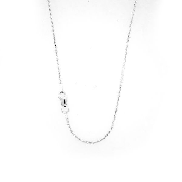 Sterling Silver Diamond Cut Rope Pendant Chain Image 2 Arezzo Jewelers Elmwood Park, IL