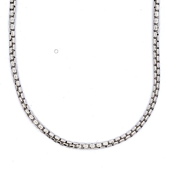 Italian Handmade Sterling Silver 2.6mm Rounded Box Link Chain - 24