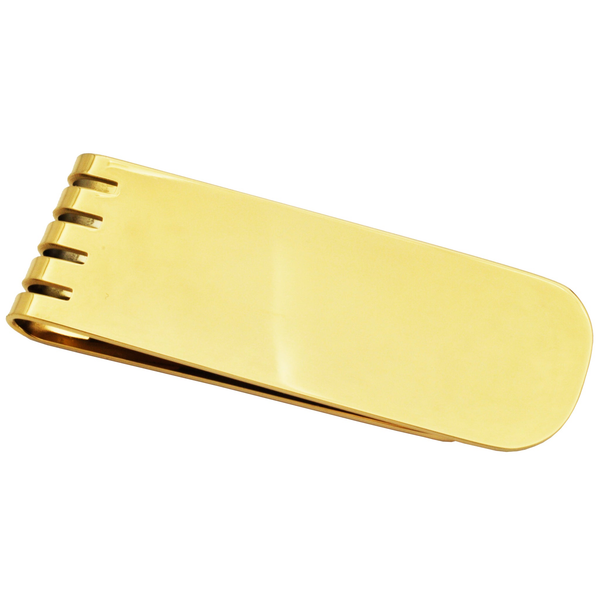 Mens Gold Plated Polished Stainless Steel Money Clip Arezzo Jewelers Elmwood Park, IL