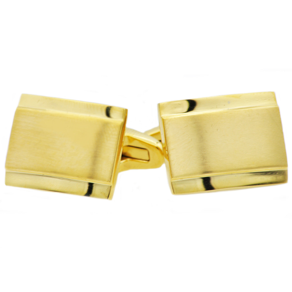 Mens Gold Stainless Steel Cuff Links Arezzo Jewelers Elmwood Park, IL