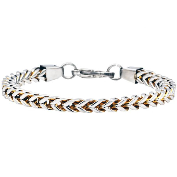 Franco Link Stainless Steel Bracelet Arezzo Jewelers Elmwood Park, IL