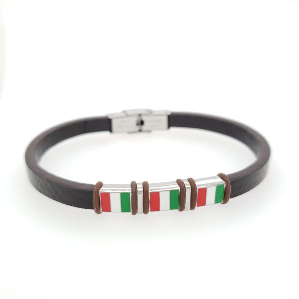 Italian Flag Steel Bracelet Arezzo Jewelers Elmwood Park, IL