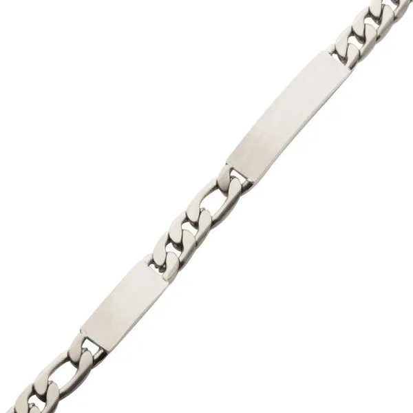 Stainless Steel Engravable Double ID Bracelet Image 2 Arezzo Jewelers Elmwood Park, IL