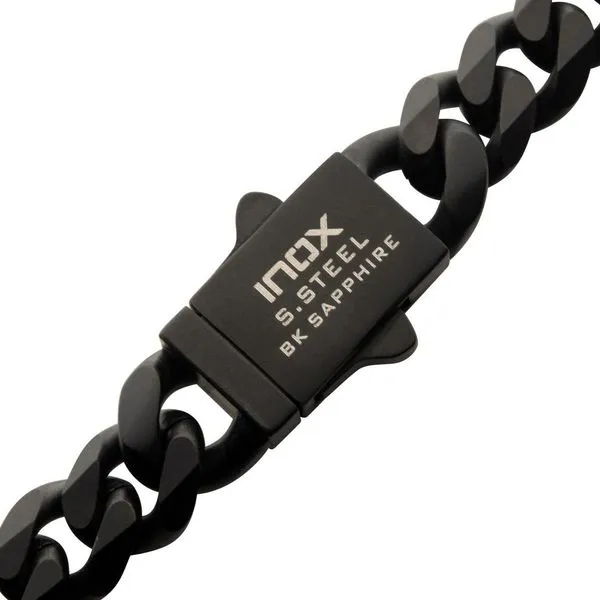 6mm Black IP Steel Matte Finish Miami Cuban Chain Bracelet Image 4 Arezzo Jewelers Elmwood Park, IL