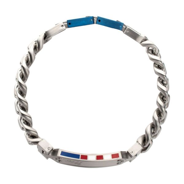 EST. 1776: 12mm Flag Profile Bracelet Image 2 Arezzo Jewelers Elmwood Park, IL