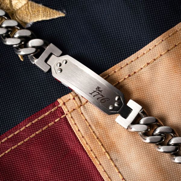 EST. 1776: 12mm Flag Profile Bracelet Image 5 Arezzo Jewelers Elmwood Park, IL