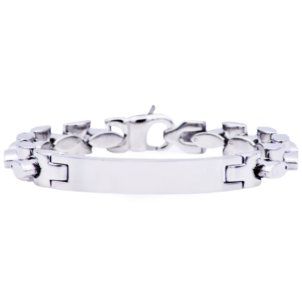 Mens Stainless Steel ID- Engraveable Bracelet Arezzo Jewelers Elmwood Park, IL