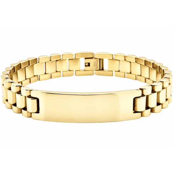 Mens Engravable Stainless Steel ID Bracelet Arezzo Jewelers Elmwood Park, IL