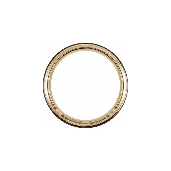 18K Yellow Gold & Black PVD Tungsten 6 mm Beveled-Edge Band Image 2 Arezzo Jewelers Elmwood Park, IL