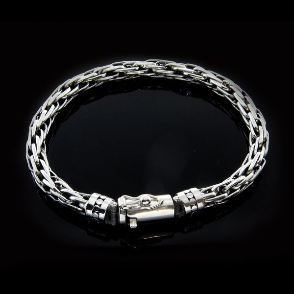 Men's Silver Bali Style Bracelet Arezzo Jewelers Elmwood Park, IL